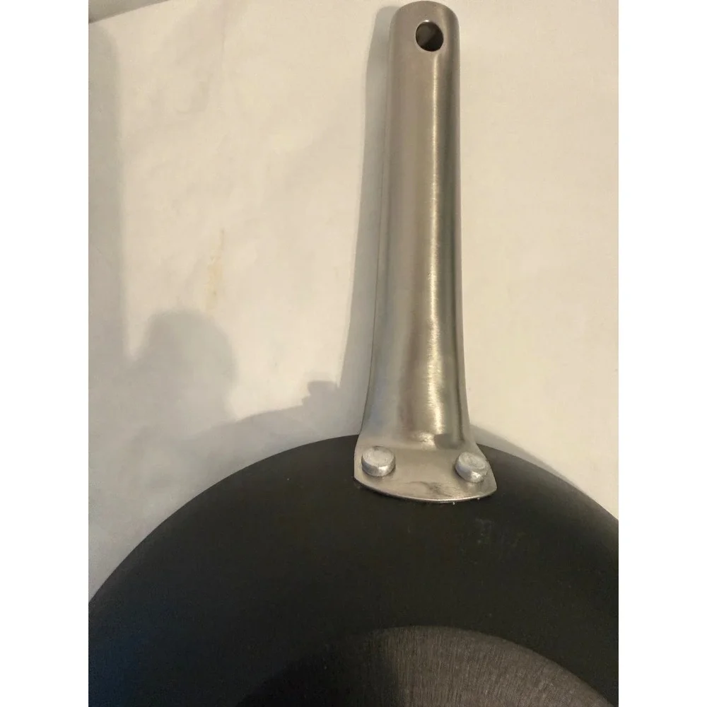 Crofton 8 Inch  Cast Iron Steel Frying Pan Skillet with Riveted Stainless Handle